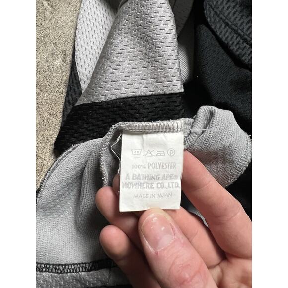 A Bathing Ape Cycles‎ Bape Mesh Polo Collared Shirt Vintage 90s Rare S - Picture 7 of 10